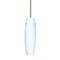 Besa Lighting Suzi Stem Pendant, Opal Matte, Satin Nickel Finish, 1x100W Incandescent 1TT-489707-SN - alternate 1